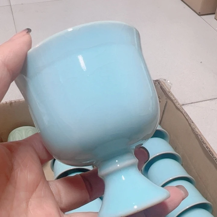 杯汝瓷原产地生产瑕品