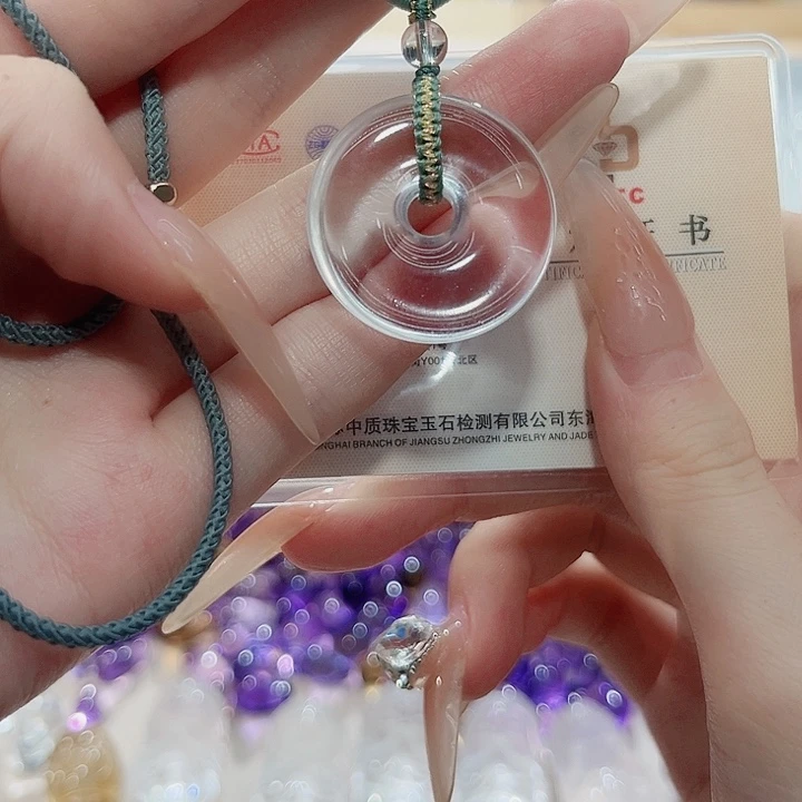 未镶嵌颈饰水晶平安扣