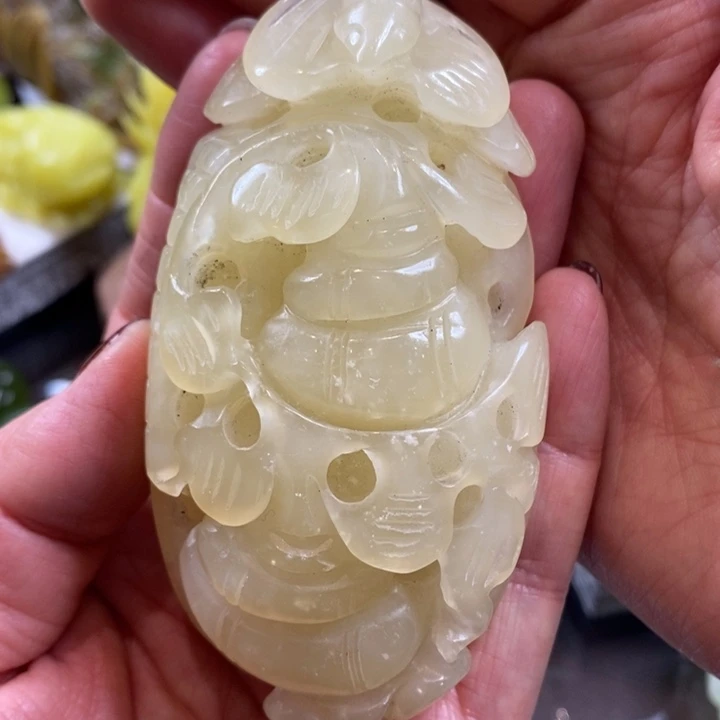 蛇纹石玉珠宝奇石未镶嵌