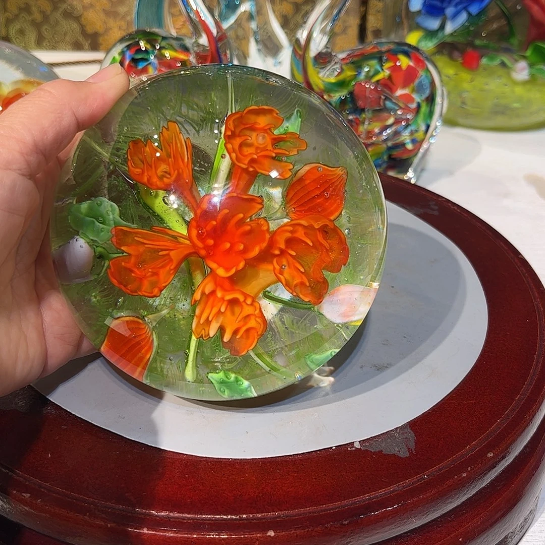 手工艺品琉璃纯手工扎花花球