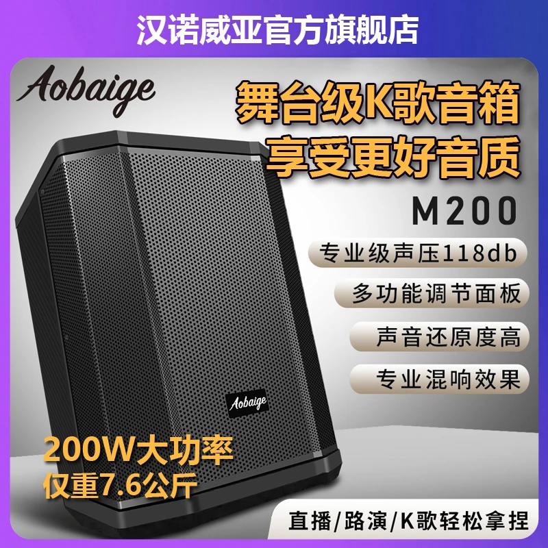 HANOVYA奥栢格便携式专业乐器弹唱户外演出音箱直播唱歌乐器弹唱