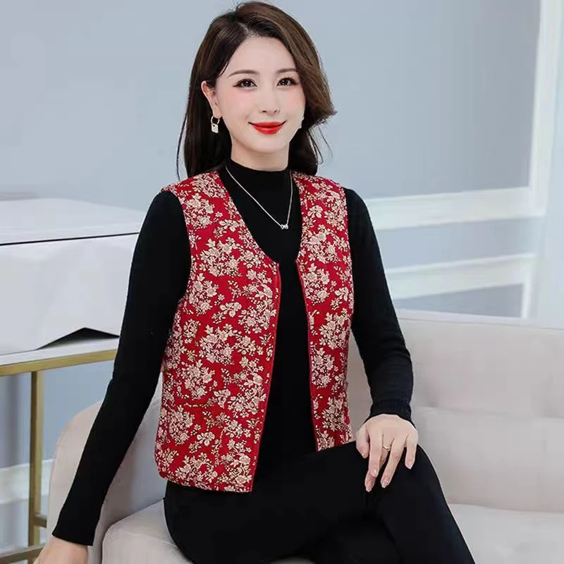 新款保暖棉马甲坎肩背心马夹女内外穿百搭