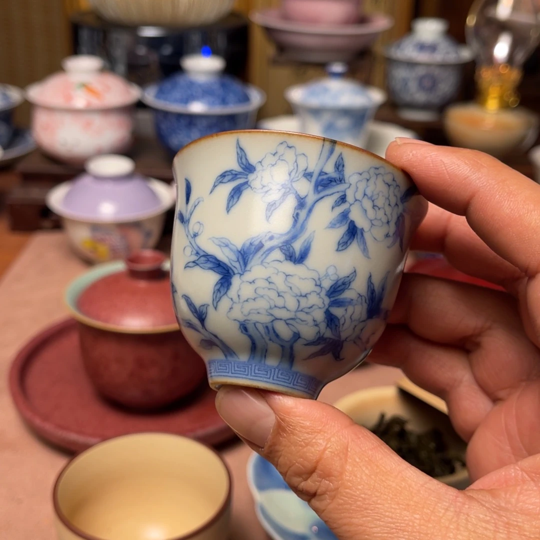 素铭品瓷釉下彩茶具