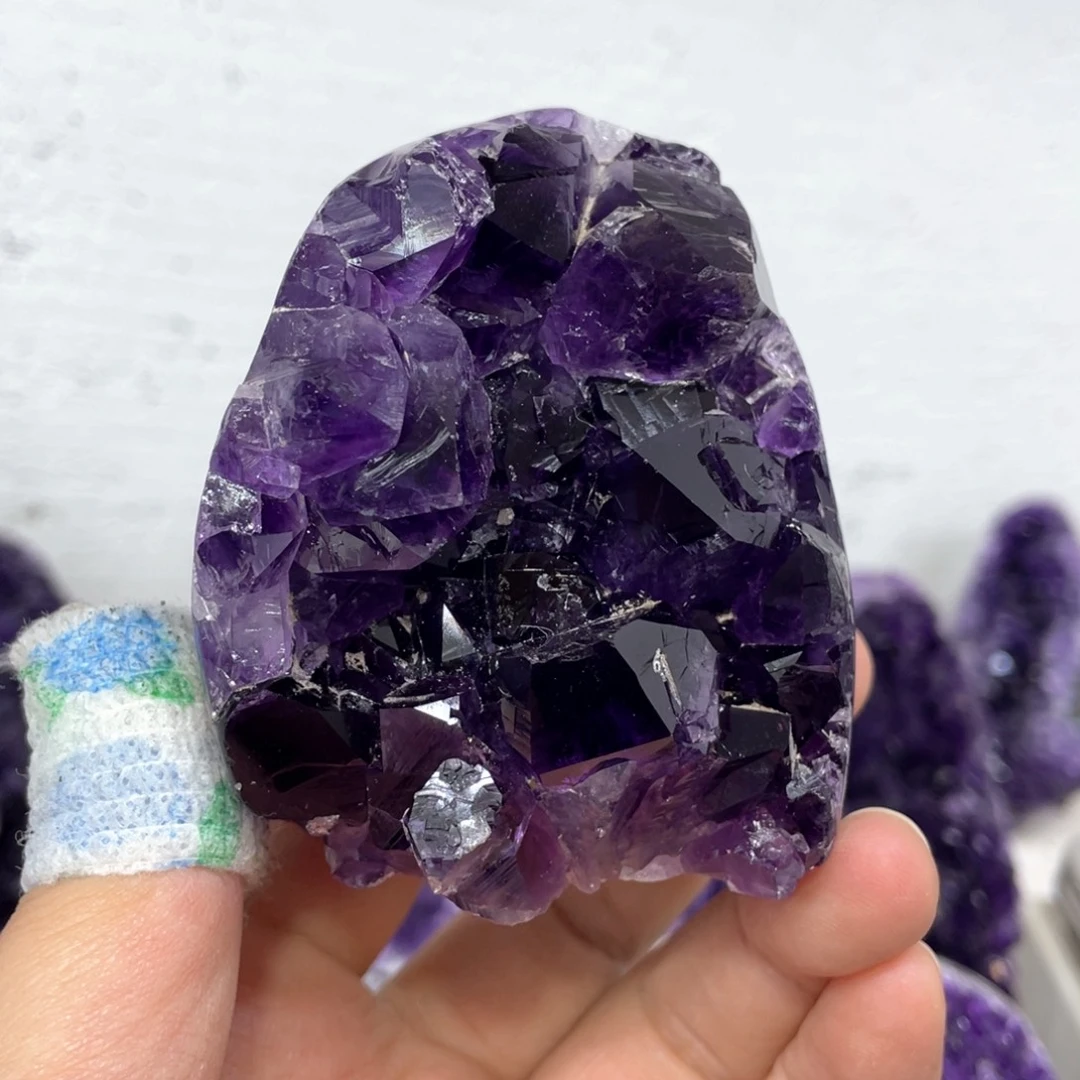 未镶嵌紫晶珠宝半成品捡漏