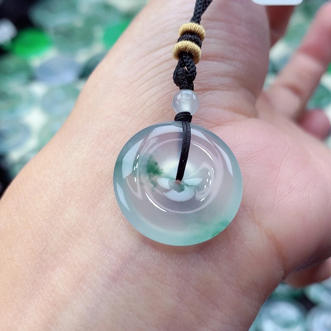 颈饰未镶嵌翡翠编号59。尺寸20.3-5.2