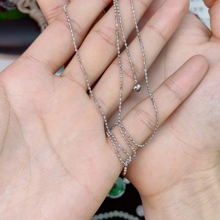 翡翠银S925镶嵌颈饰A**麗