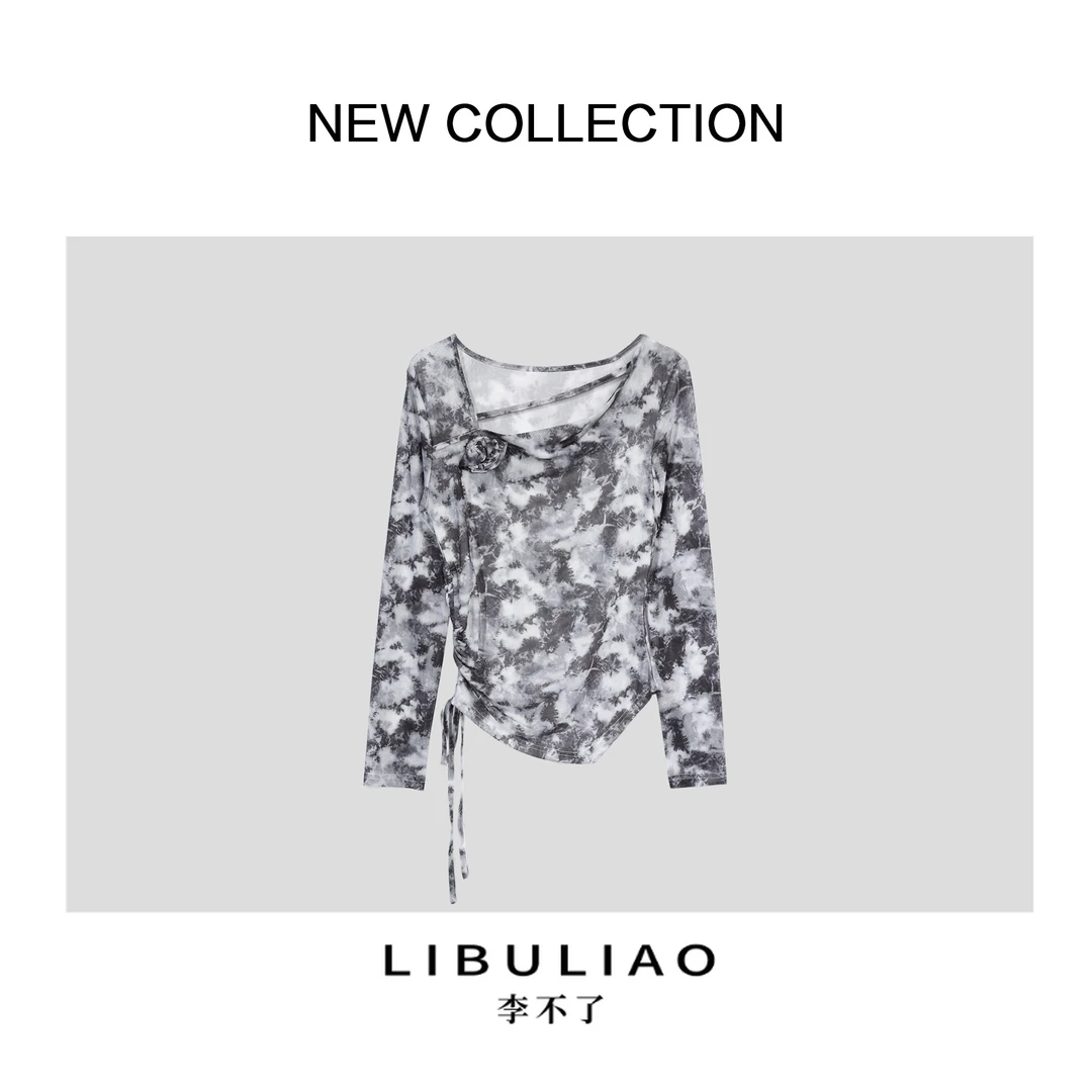 【李不了】新款气质时尚网红休闲T恤 T1518027B