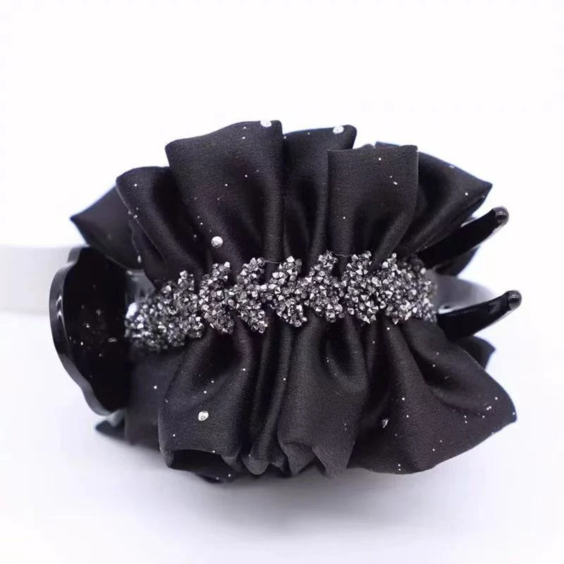 麦穗丸子头抓夹气质小众设计感百搭马尾盘发头饰2844