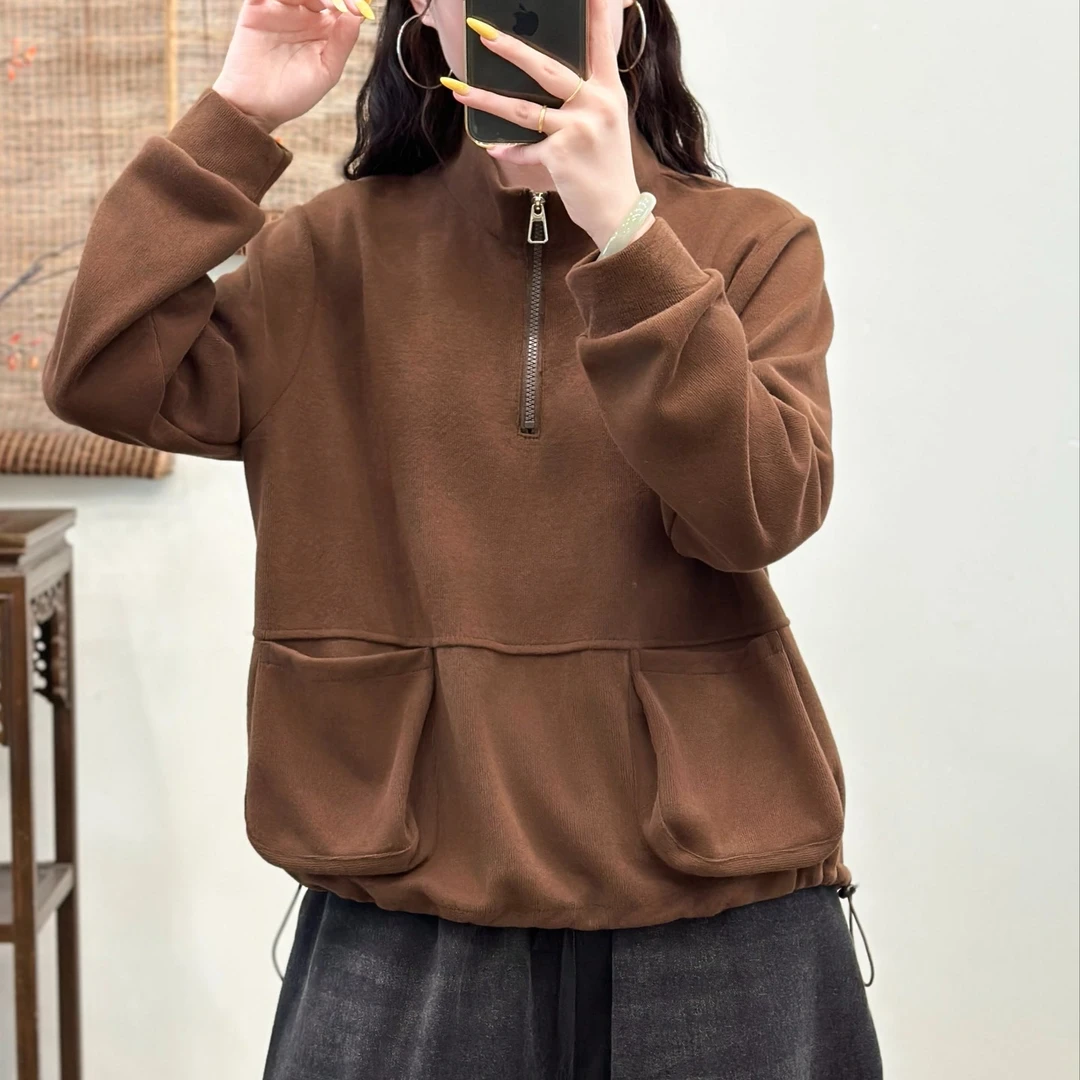 17015新款春秋休闲减龄宽松显瘦上衣卫衣