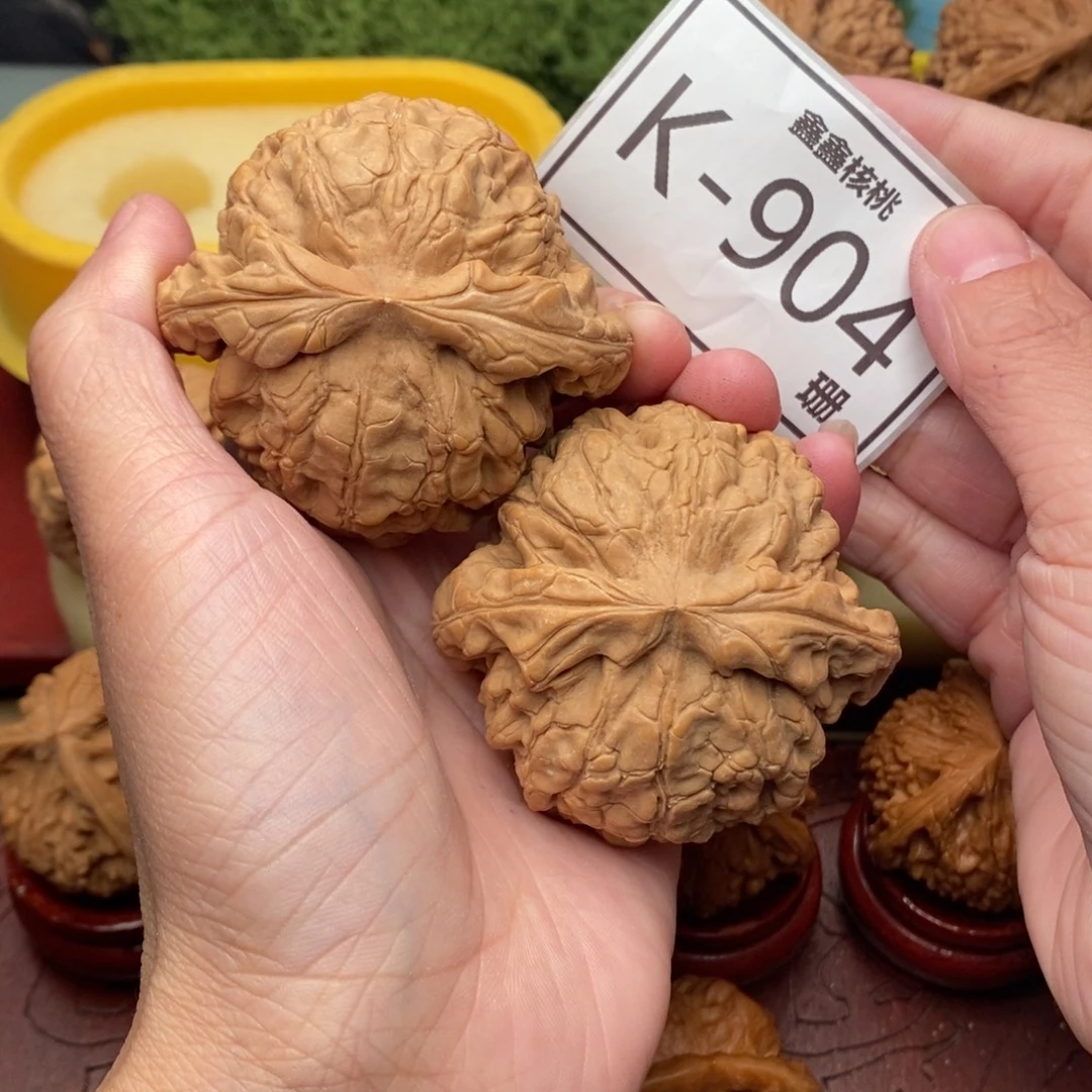 盘***体桃核把件龙鼎57….
