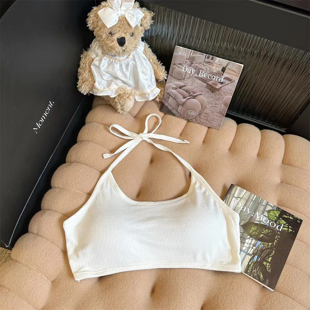 防晒衫套装辣妹性感美背两件套带胸垫外穿内搭美背