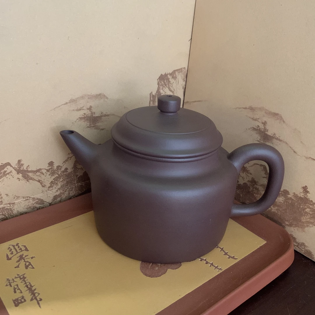82号宜兴紫砂剑流德钟壶全手工手制
