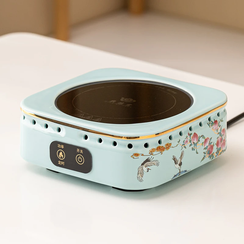 福寿九桃触摸电陶炉煮茶器家用玻璃壶烧水泡茶养生壶小型煮茶炉