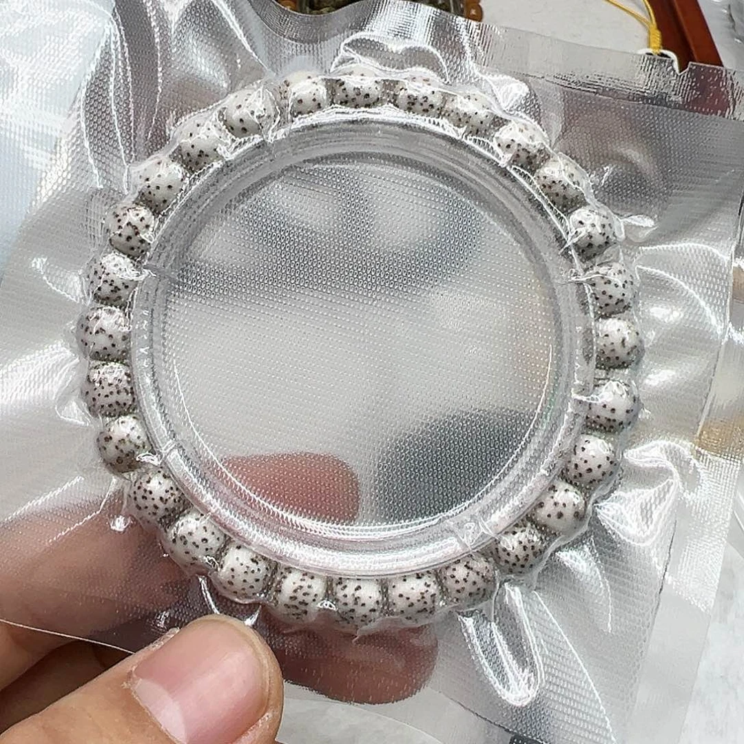 星月菩提手串10傲世原脂白河豚星月菩提单圈87