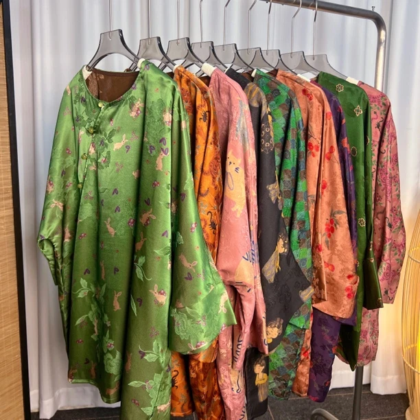 毛衫系列  26姆米新中式唐装上衣女