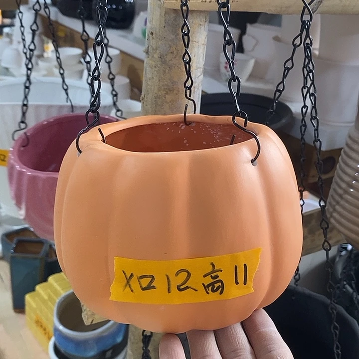 陶盆有孔 瑕疵针孔漏釉介意勿拍外口 11外高10