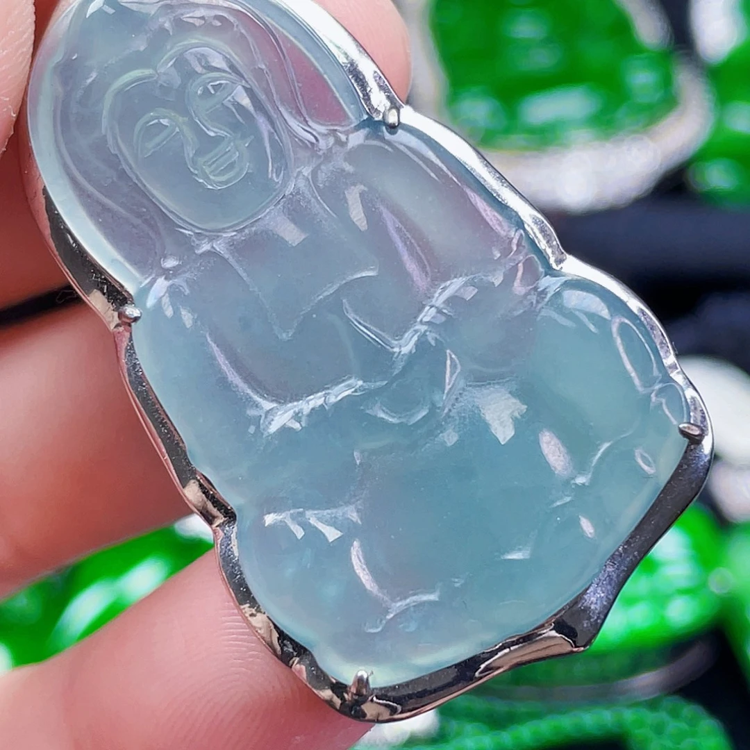 翡翠未镶嵌颈饰122