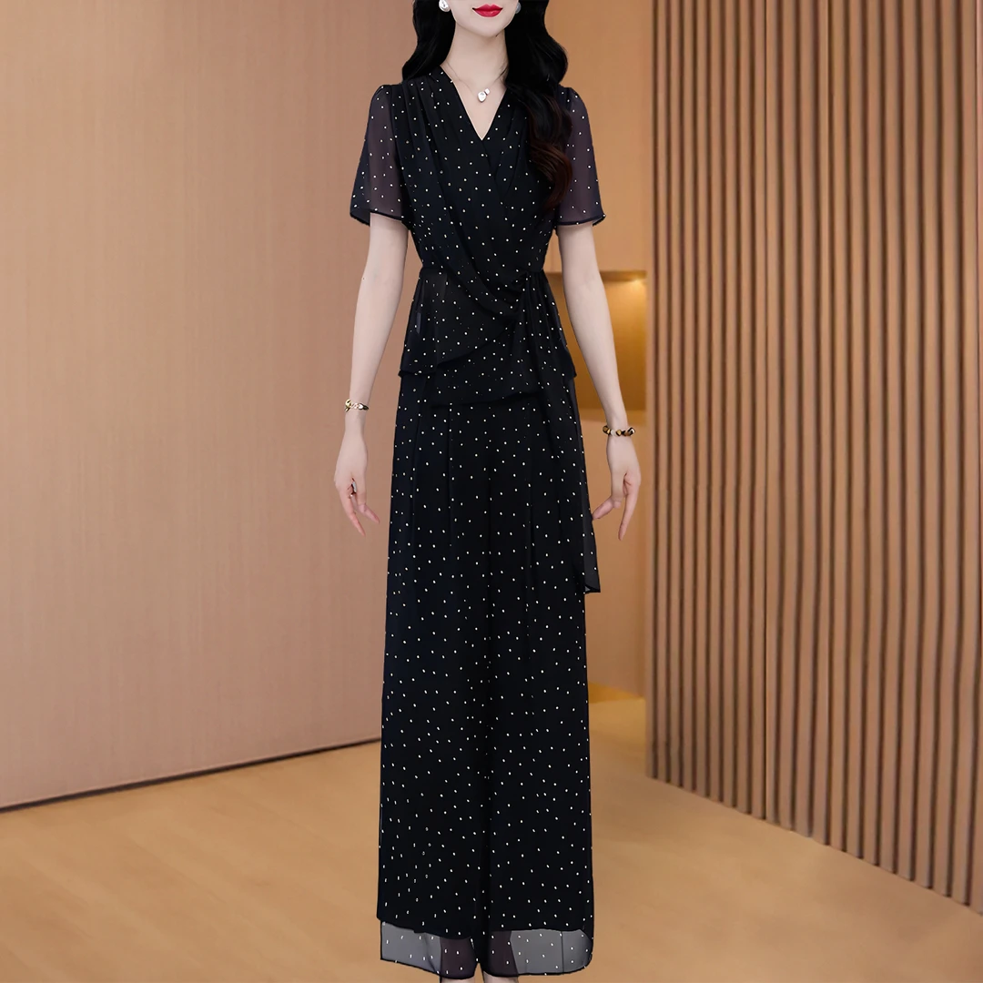 拉夏贝尔轻奢小众高级感女装职业套装2025夏季贵妇洋气减龄一整套