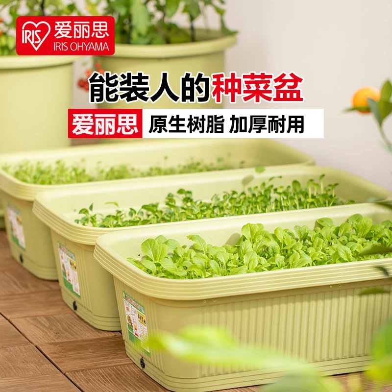 爱丽思种植盆种菜专用盆阳台花盆长方形大号种蔬菜专用神器种植箱