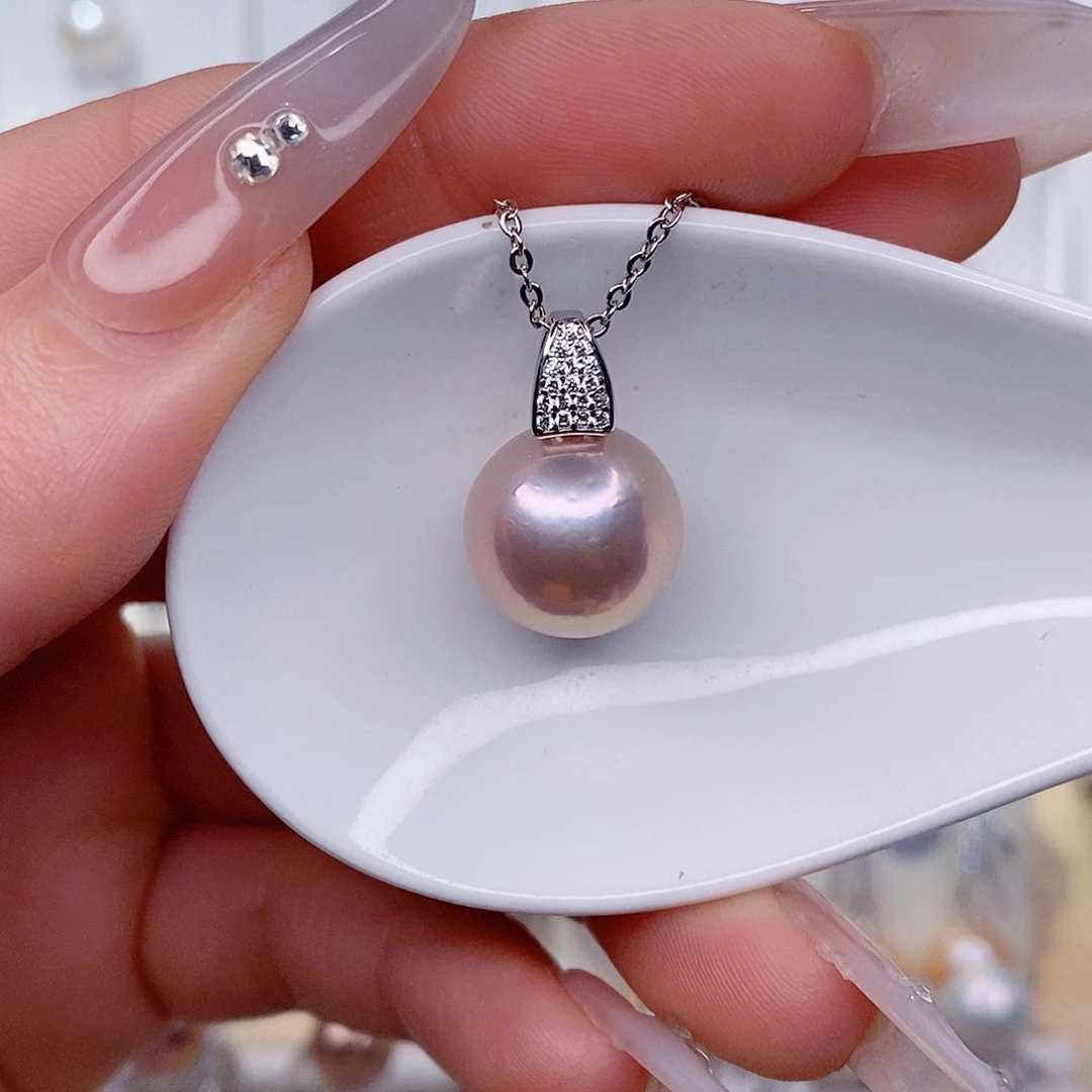 吊坠(赠链)银S925镶嵌淡水珍珠