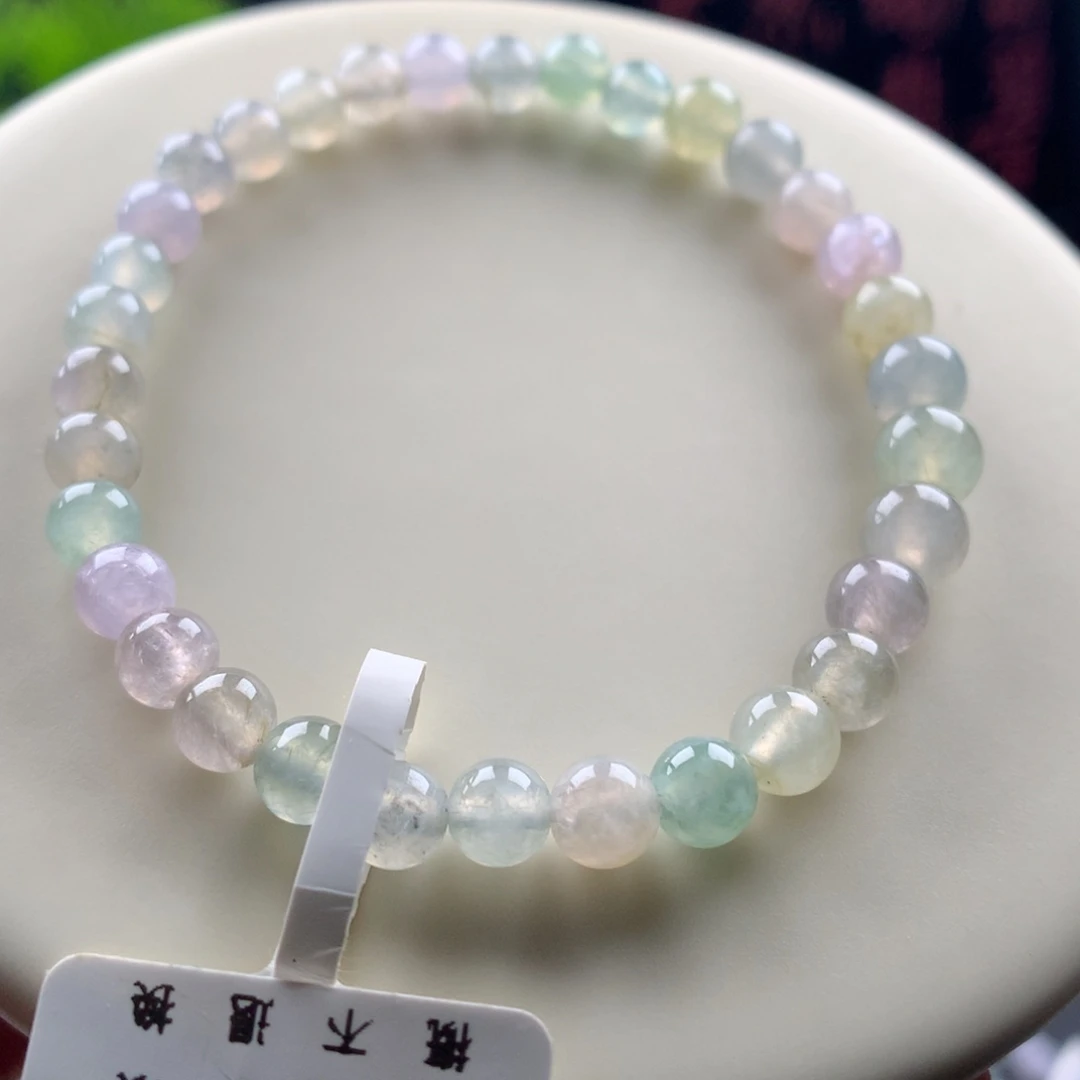 翡翠未镶嵌手链卡5～6