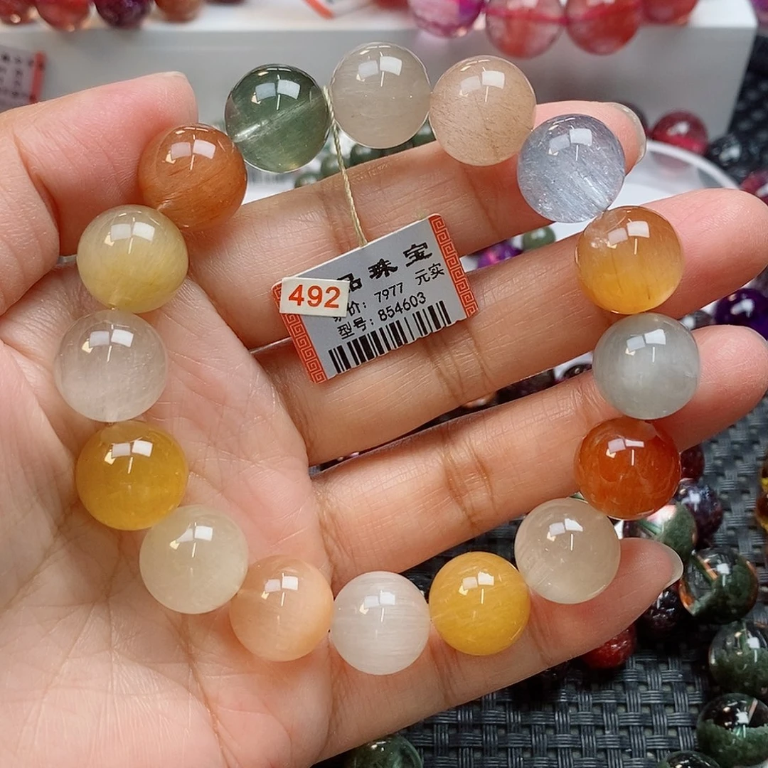 水晶未镶嵌手链彩兔毛854603