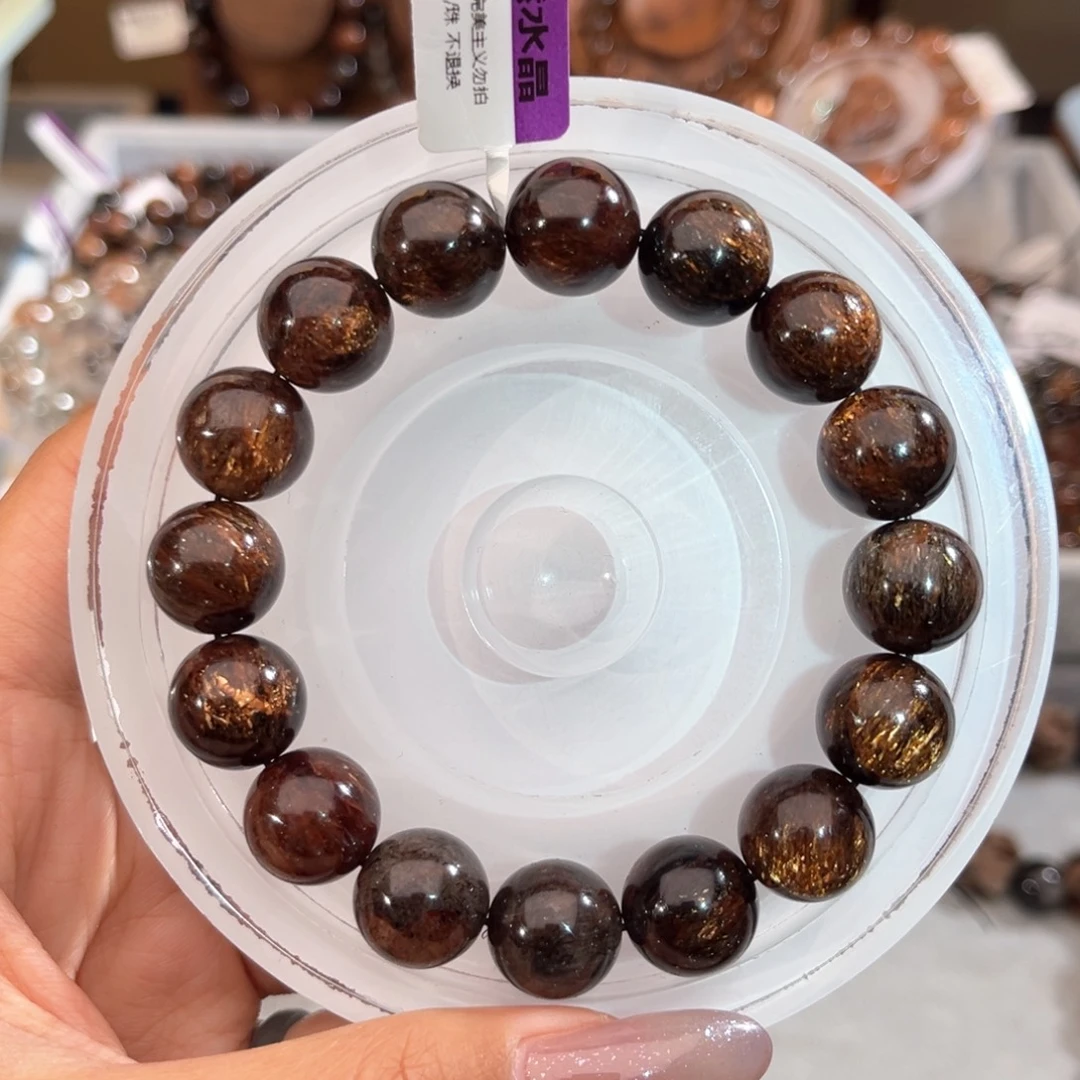 水晶手链未镶嵌黑金超13m