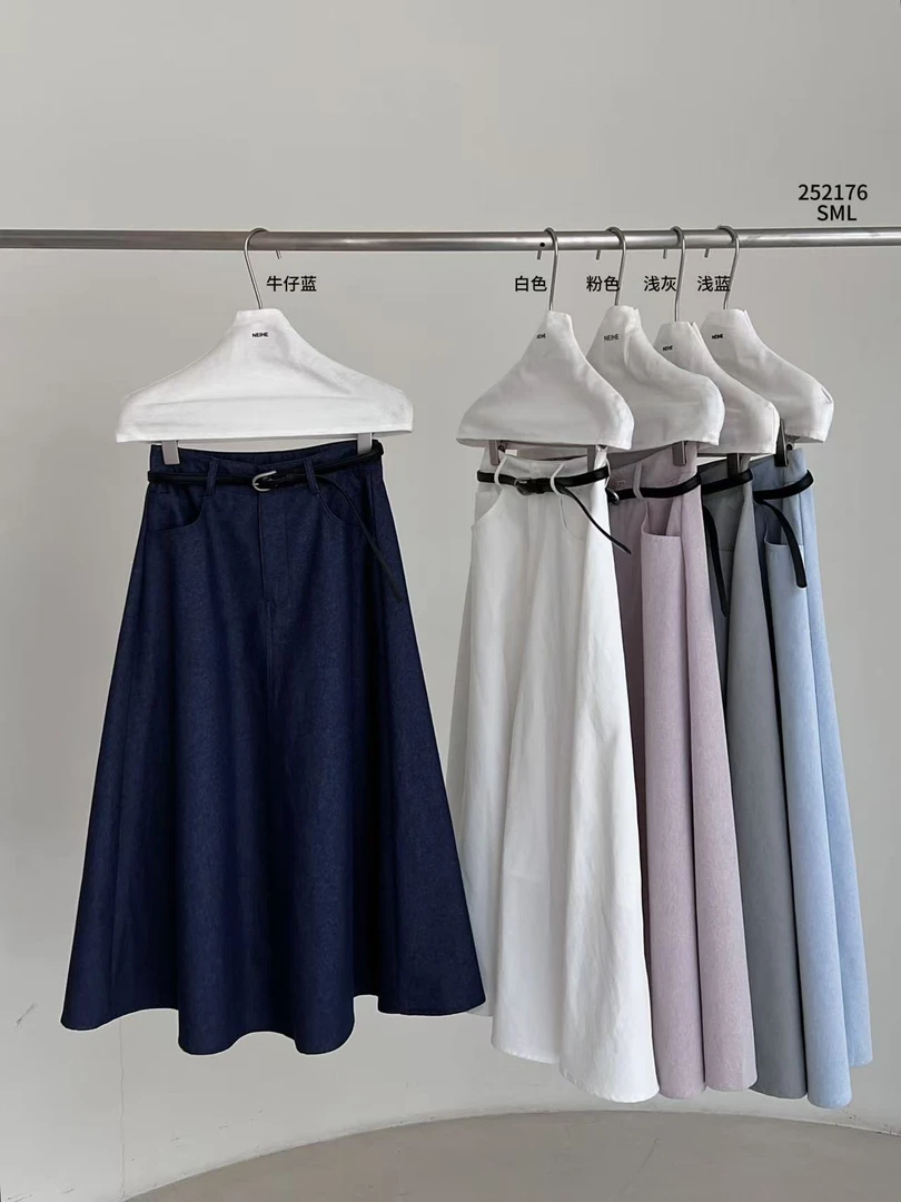 【NO退NO换】鑫燃Kiki 简约百搭高腰a字半身裙 252176 NH 【F】