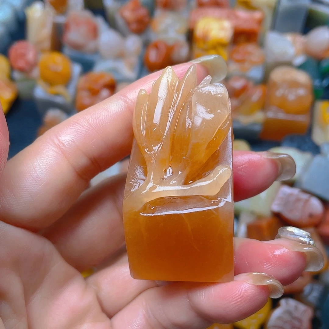 青田石印石花开富贵