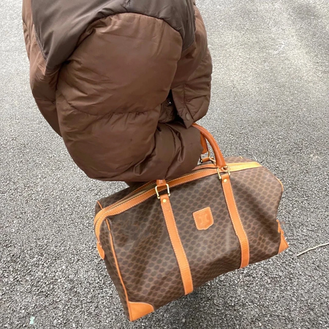 修复品8614155/ Celine /思琳老花行李45配皮换新