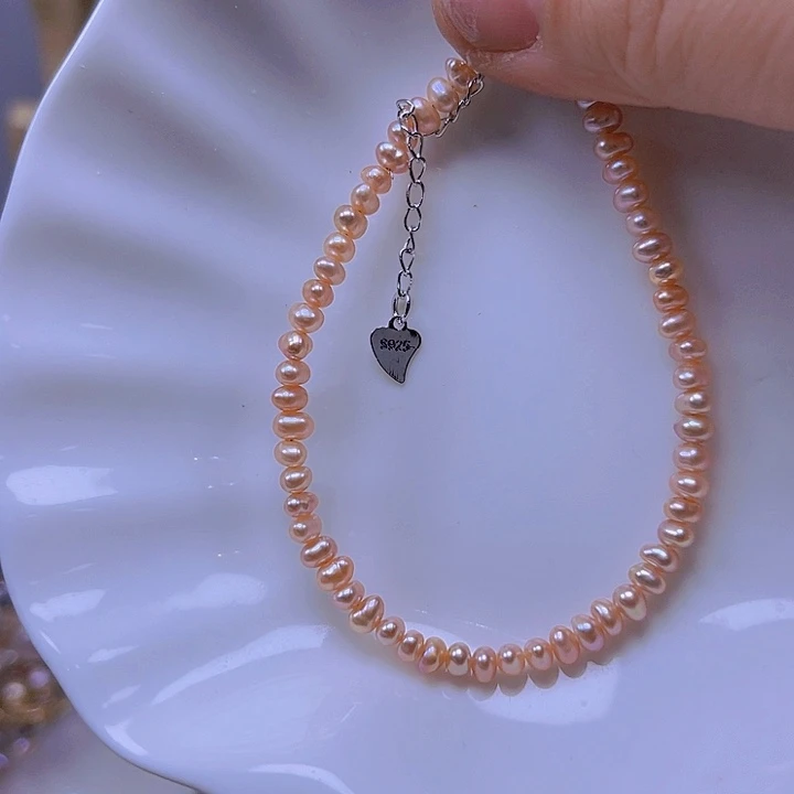 淡水珍珠手绳合金