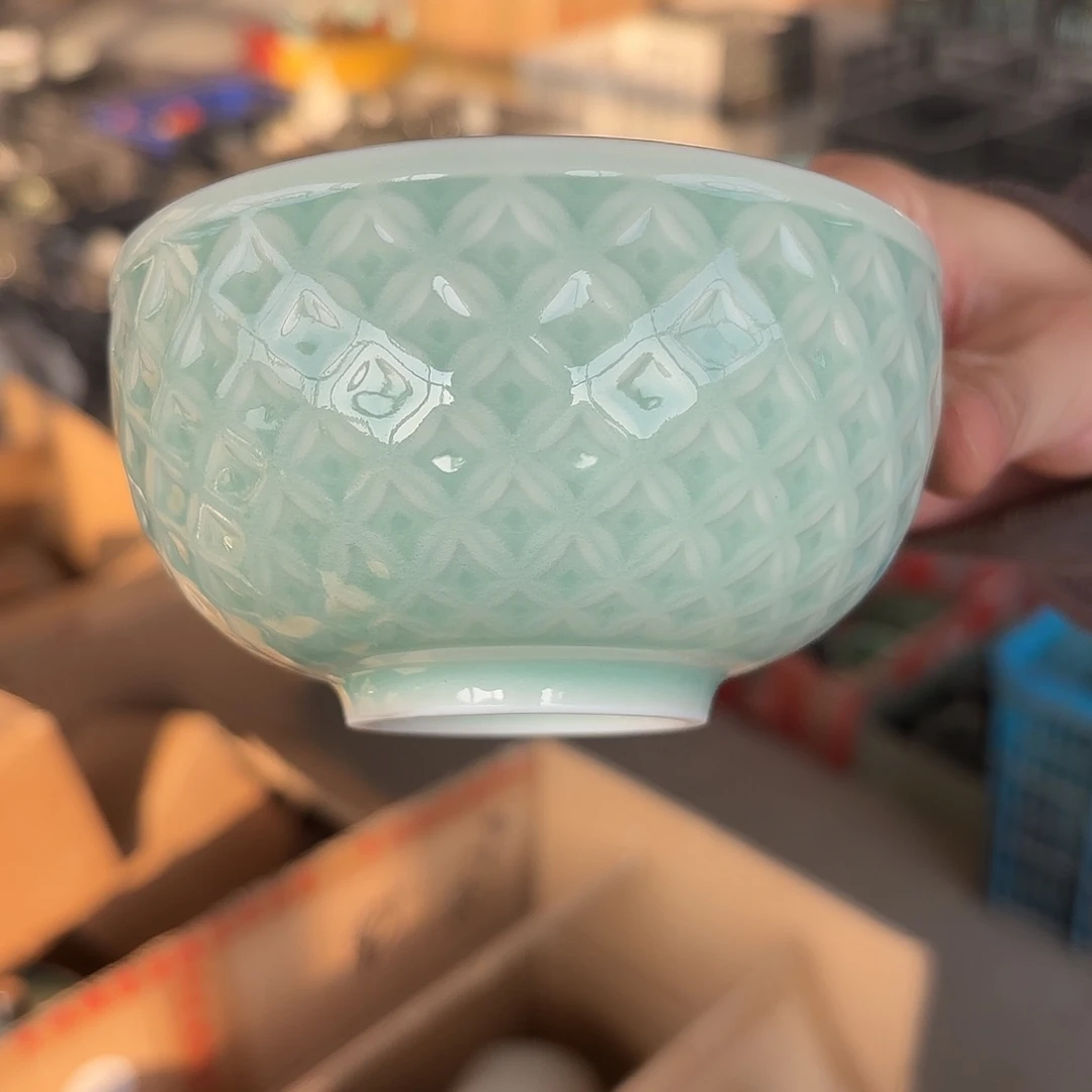 龙泉云间青瓷小米茶器