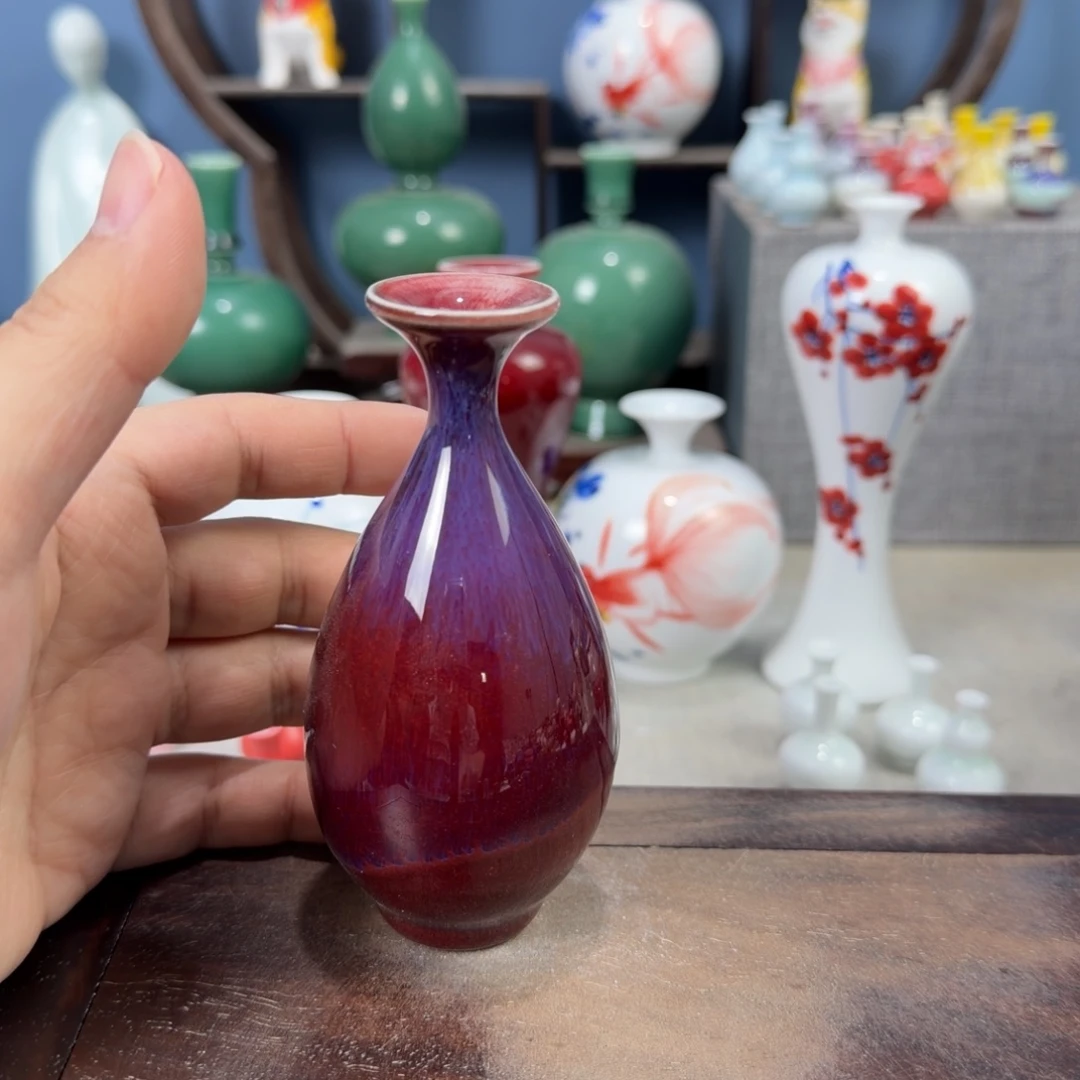 陶瓷手工小花器摆件