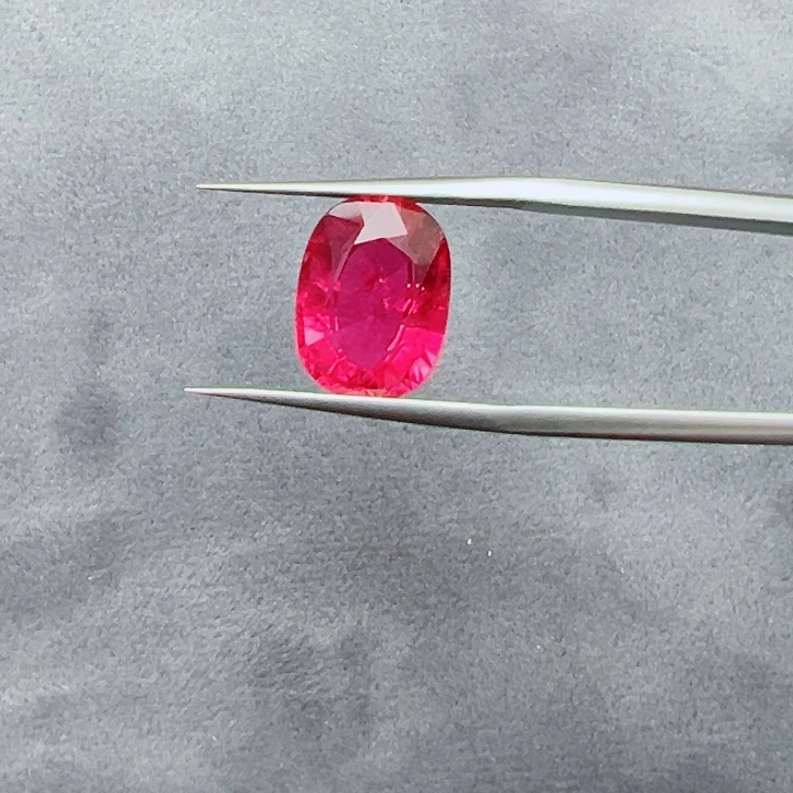 未镶嵌裸石碧玺4.57ct 天然阿富汗卢比莱碧玺