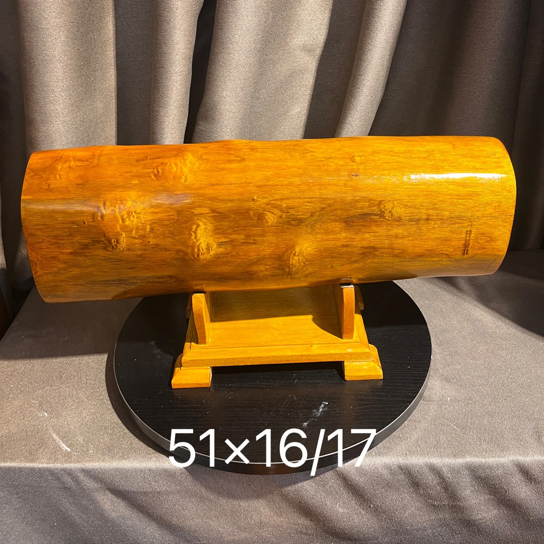 小叶桢楠金丝楠木中式工艺品横财摆件 云朵纹 横财进宅八方来财