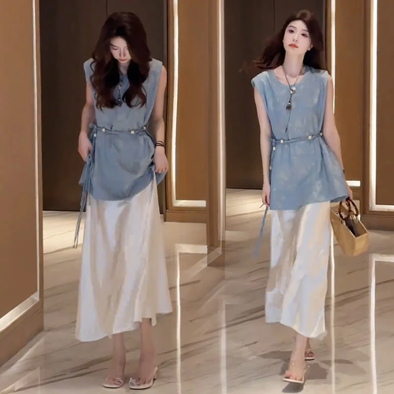 【有运费险】洋气收腰森系新中式慵懒风夏装宽松时尚设计感印花上衣