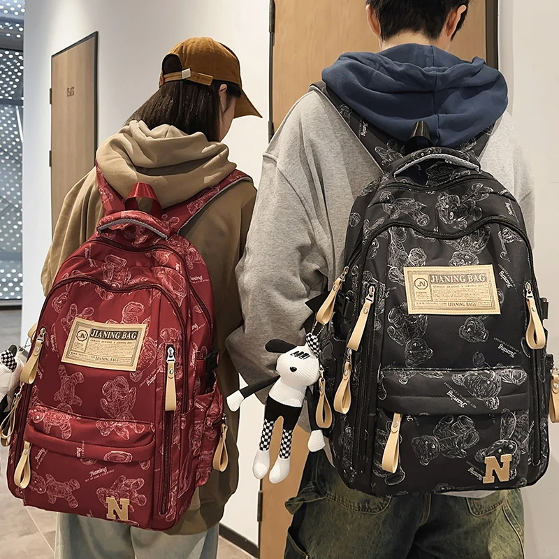 儿童书包小学生男生初中生女生大学生高中背包旅游轻便多层双肩包