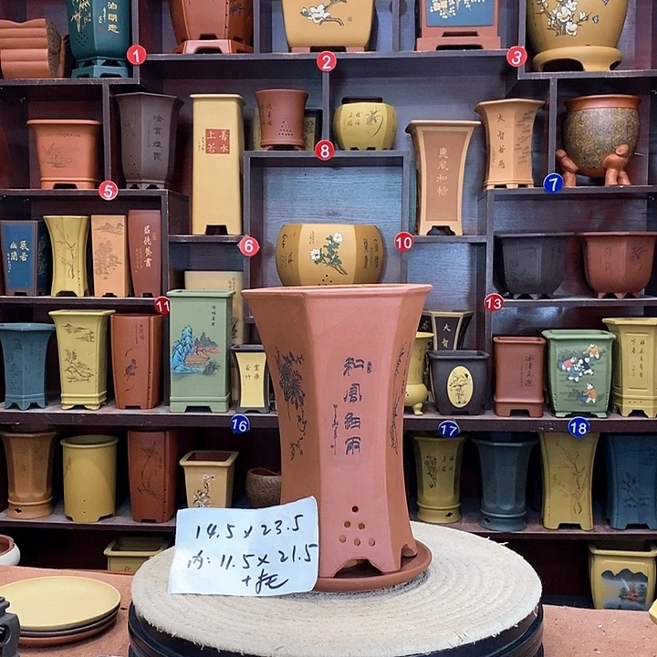 紫砂花盆紫砂花盆