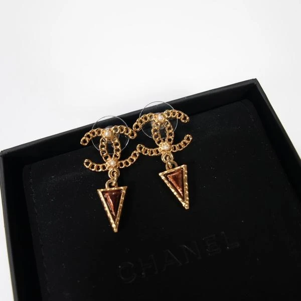 Chanel 倒三角双C耳钉