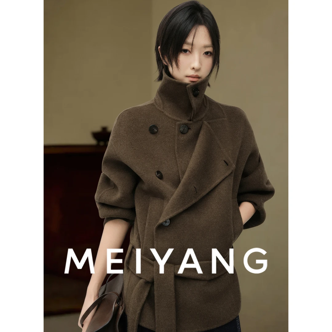 A美洋MEIYANG 奈良毛呢大衣【商场同款】复古琥珀~羊驼毛羊毛-周四