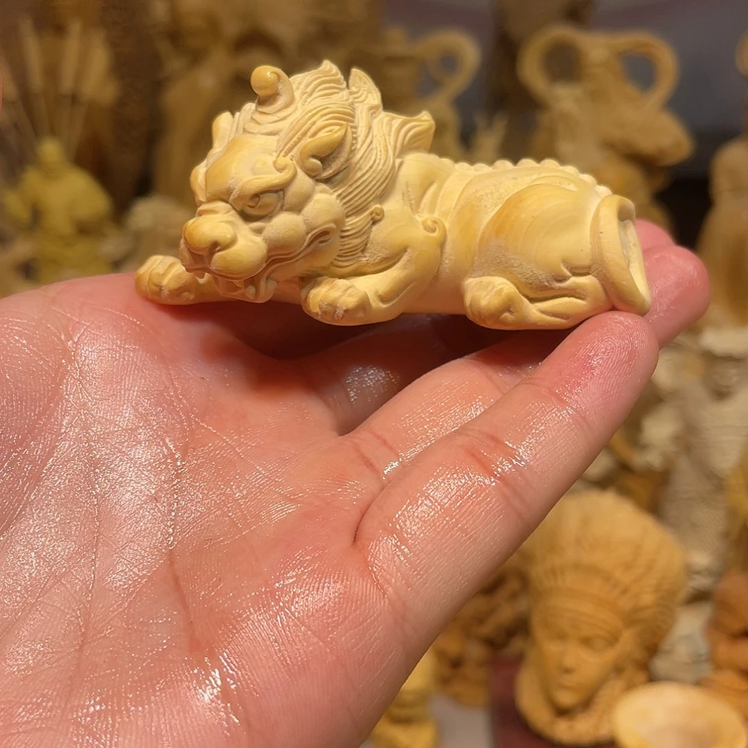 黄杨木小瑕疵貔貅