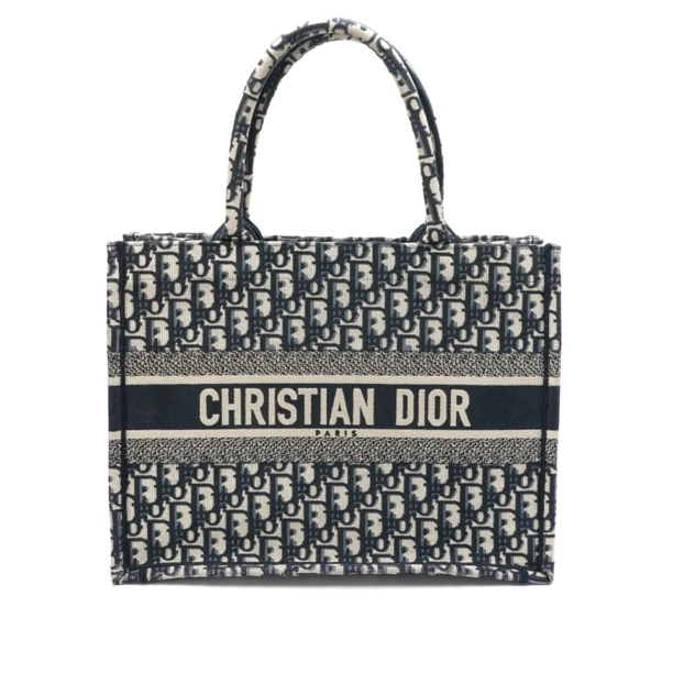 99新 DIOR/迪奥 (闲置新22年)Dior迪奥蓝色老花托特中号 10315