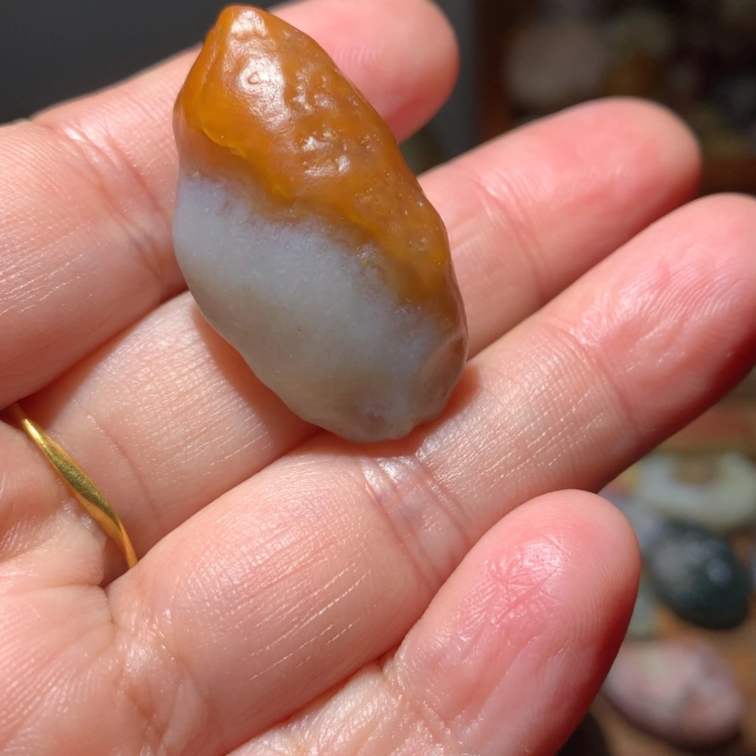 有机玻璃戈壁石原石摆件