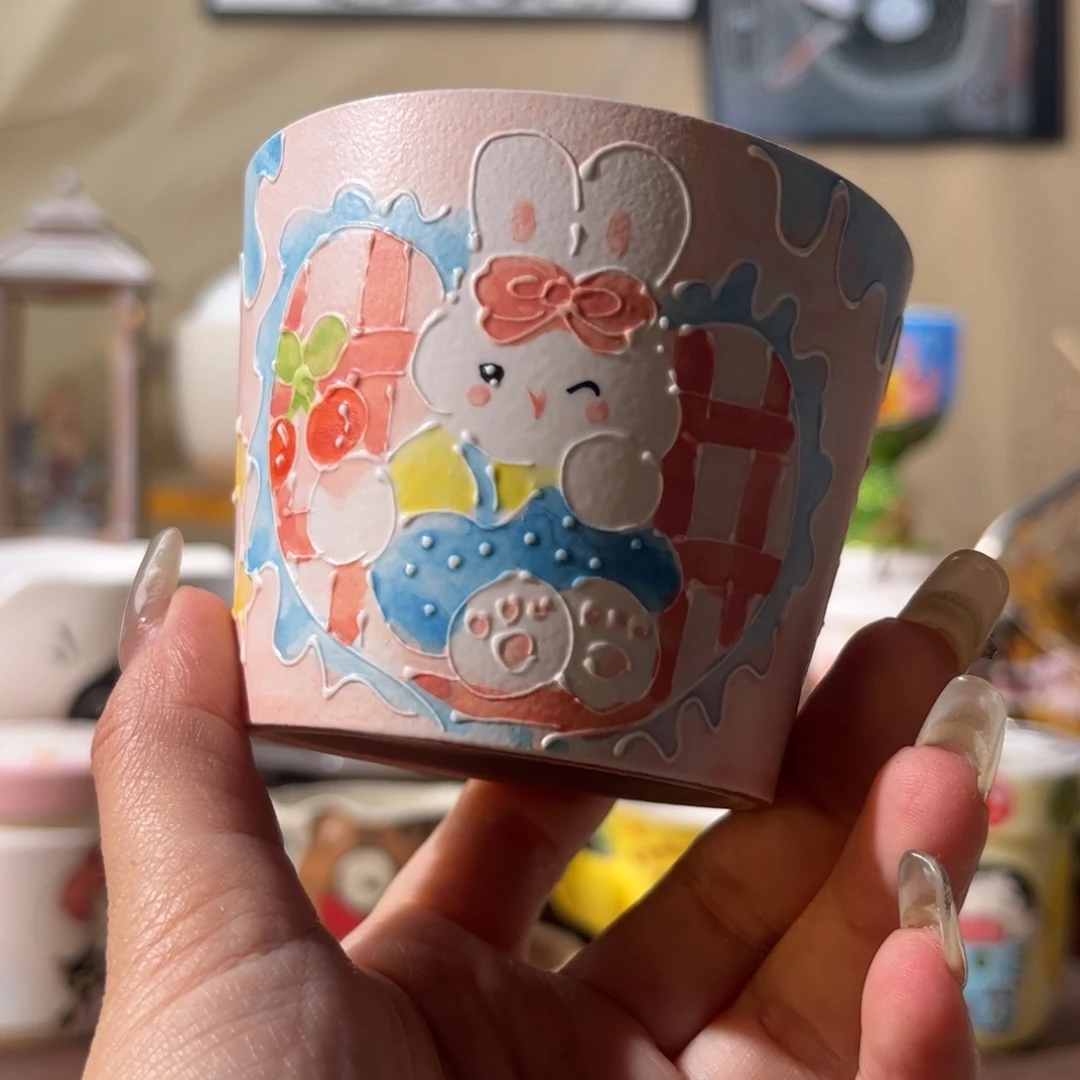 杯景德镇陶瓷文创手绘水杯