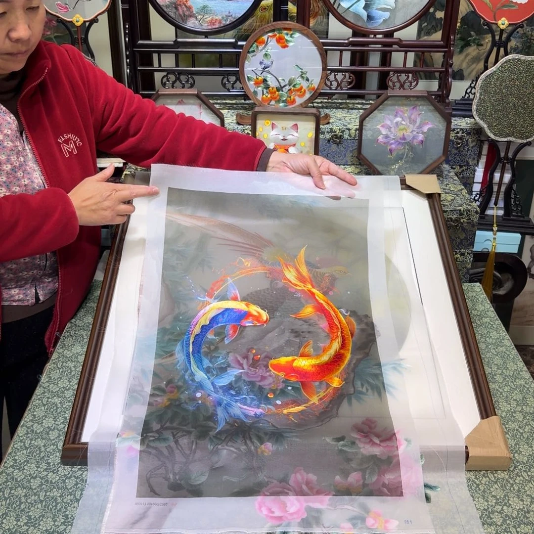 刺绣手工苏绣工艺制作技艺精湛
