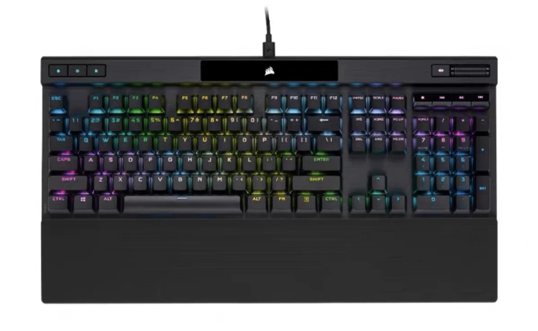 95新 美商海盗船 K70 PRO键盘8000hz回报率全彩背光海盗船键盘