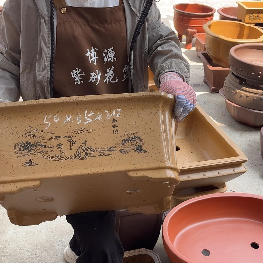 紫砂花盆盆景艺术