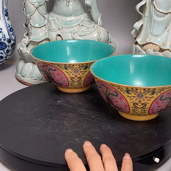 用***8旧藏珐琅彩大碗全品