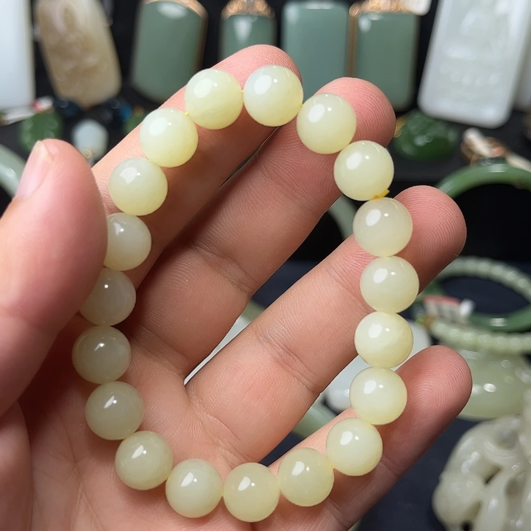 和田玉未镶嵌手链25