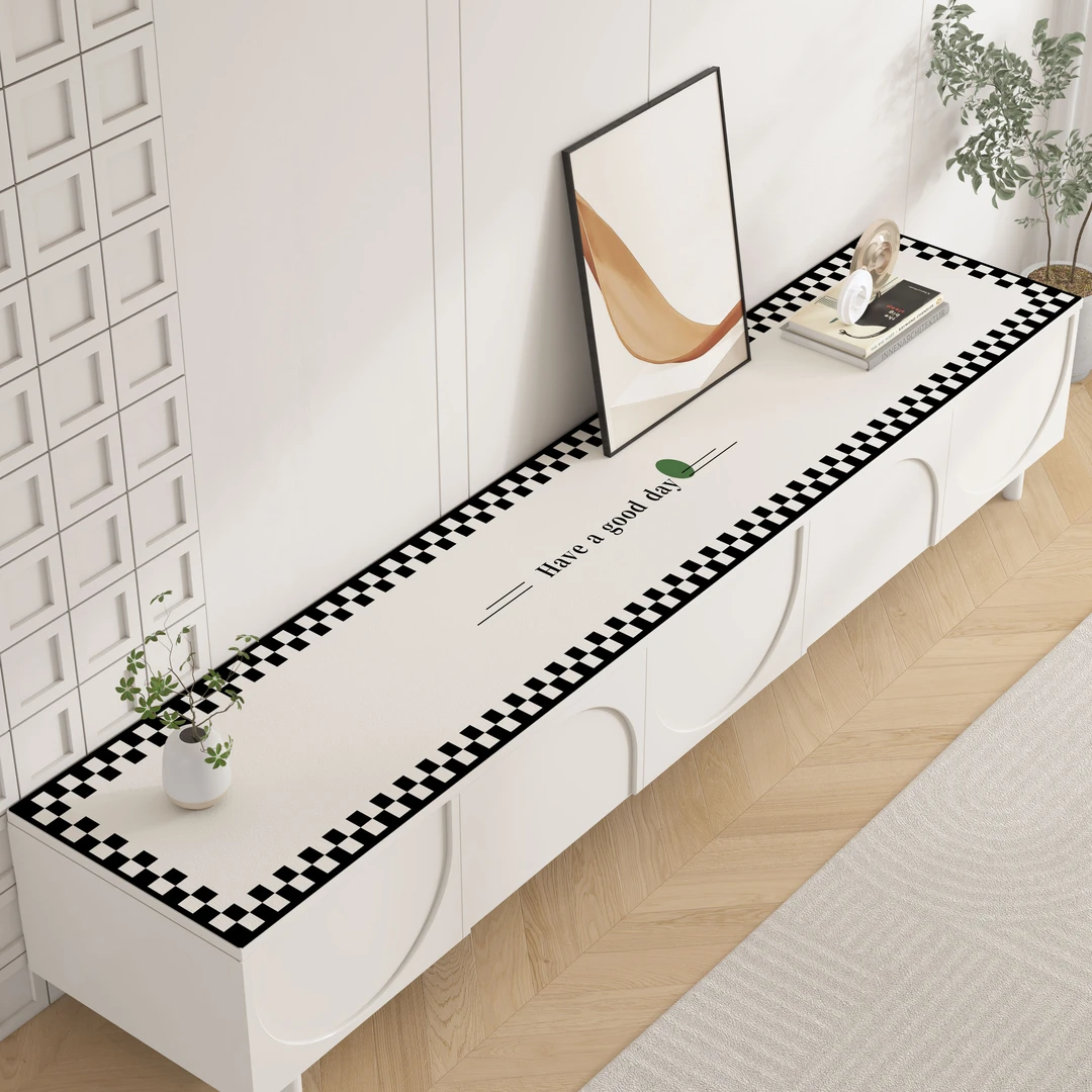 轻奢长方形桌布家用防油桌垫免洗桌布茶几布电视机垫餐边柜台面垫